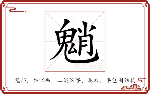 魈的部首