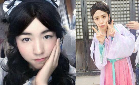 1517464192122959.jpg 刘昊然女装竟撞脸杨幂,男星妖起来女星通通靠边站