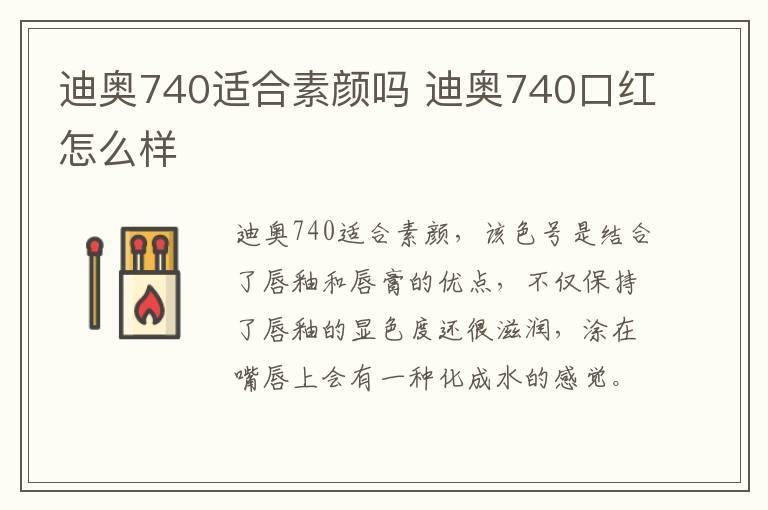 迪奥740适合素颜吗 迪奥740口红怎么样