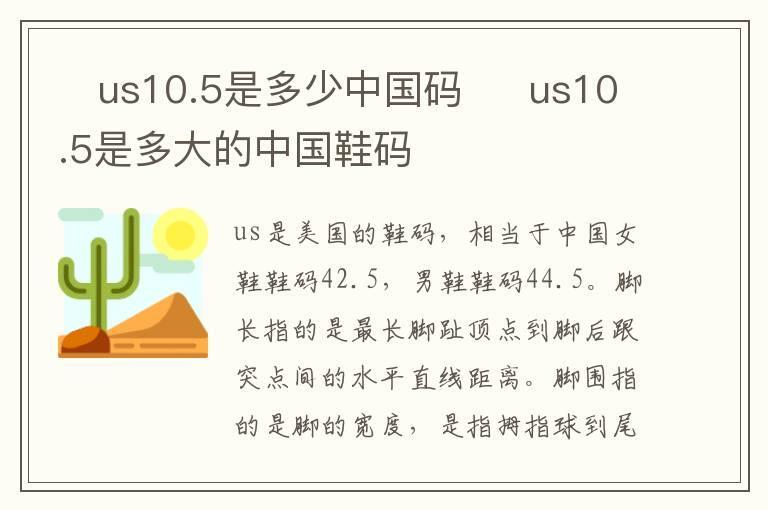 us10.5是多少中国码 us10.5是多大的中国鞋码