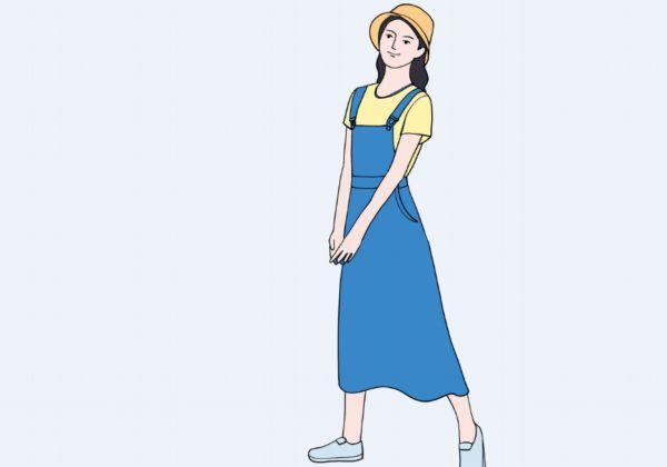 背带裙带子老掉妙招