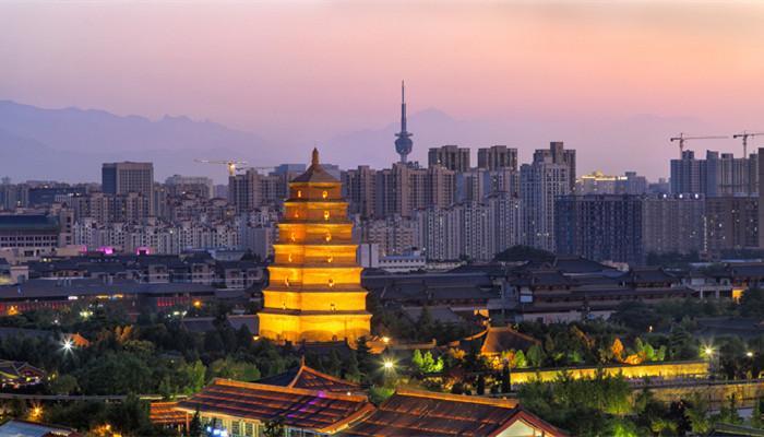 大雁塔喷泉的时间是几点