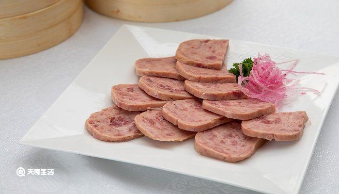 午餐肉怎么倒出来是完整的